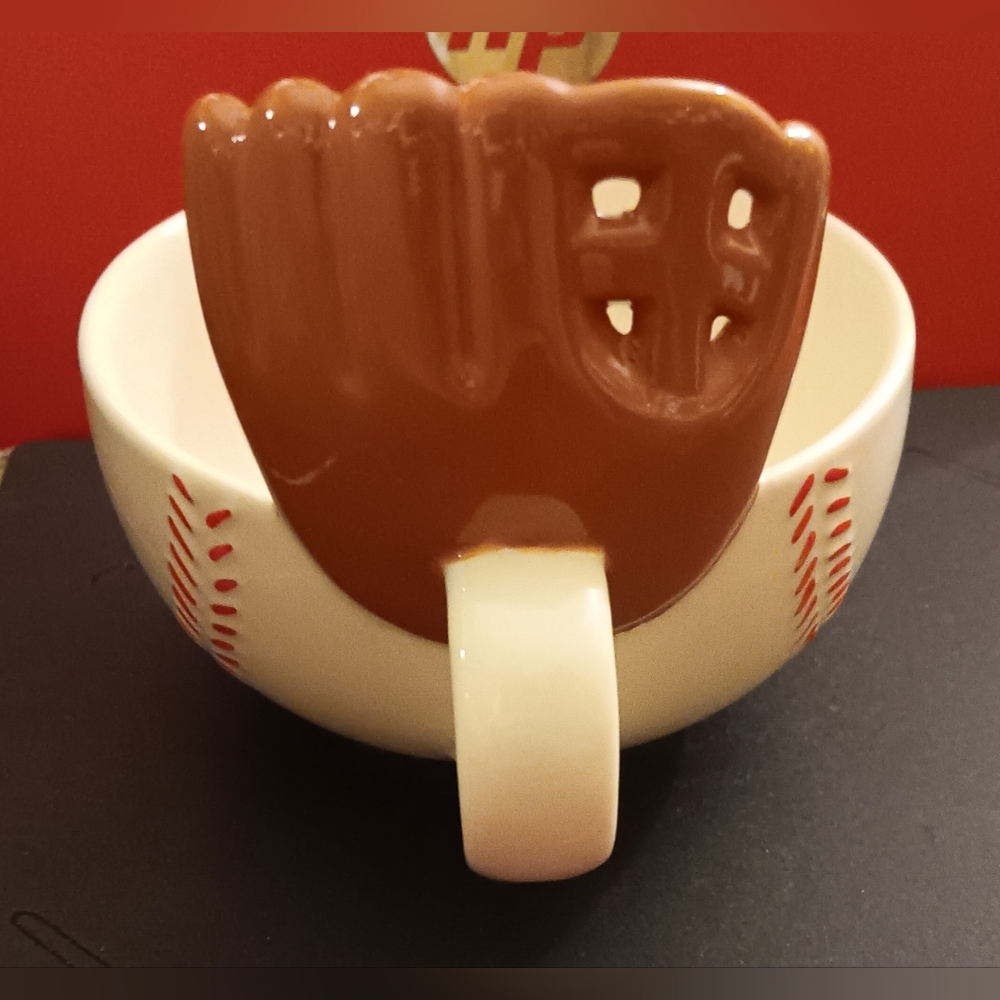 Baseball Glove Mug with Ball Bowl